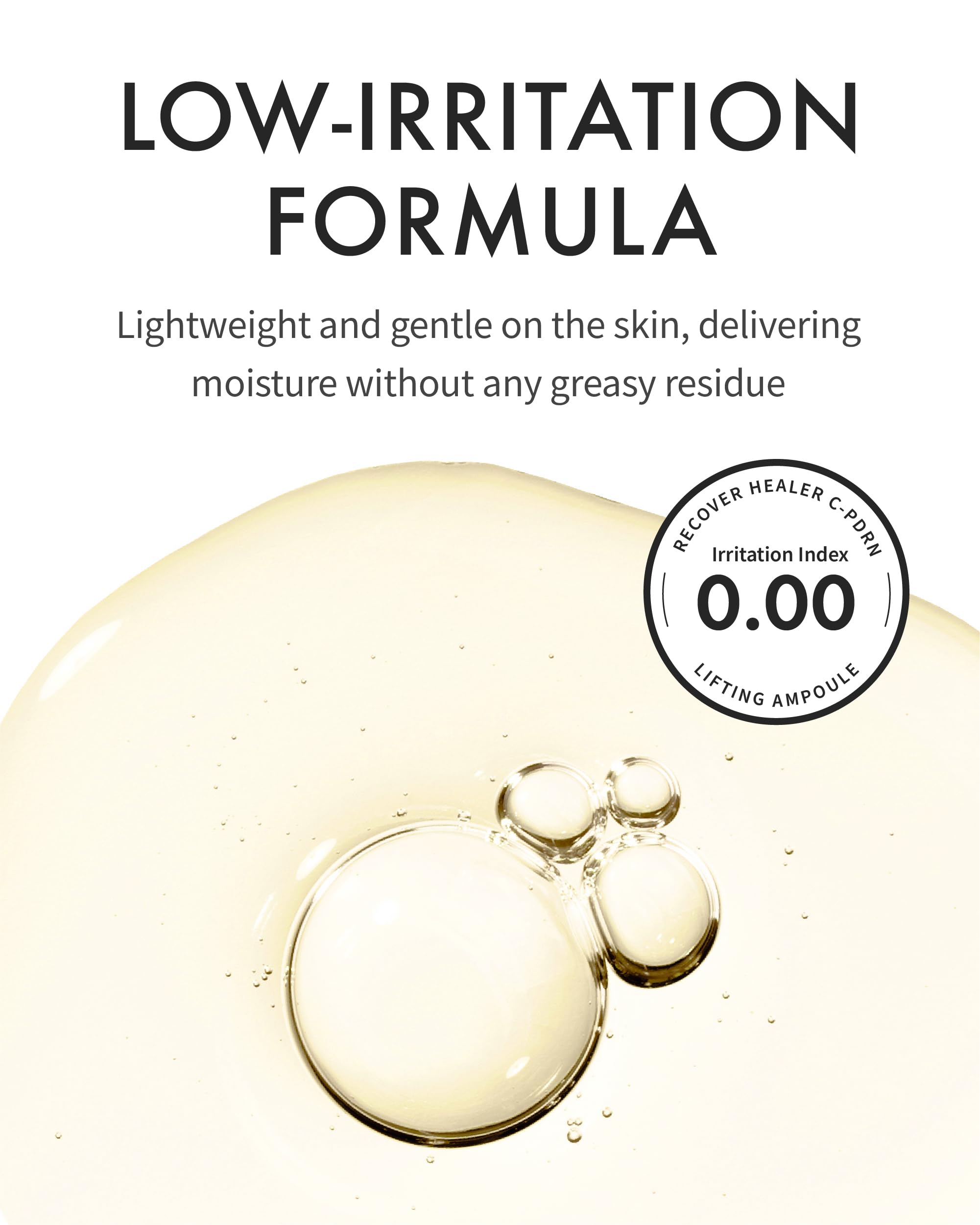 REJURAN Recover c-PDRN Lifting Ampoule dermatologist-tested seal suggests skin safe formula