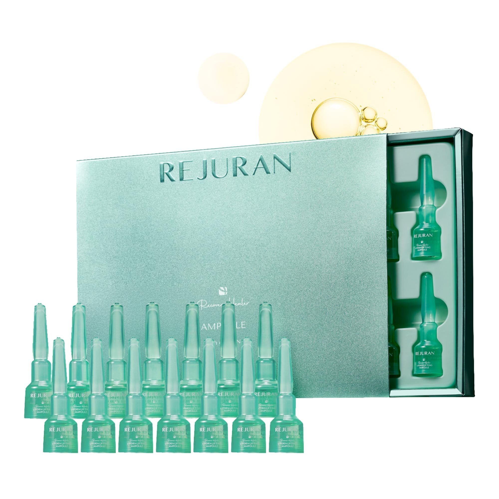 REJURAN Recover c-PDRN Lifting Ampoule packaging highlights premium care for aging skin