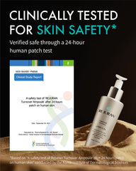 REJURAN Turnover Ampoule on skin routine scene highlights turnover support.