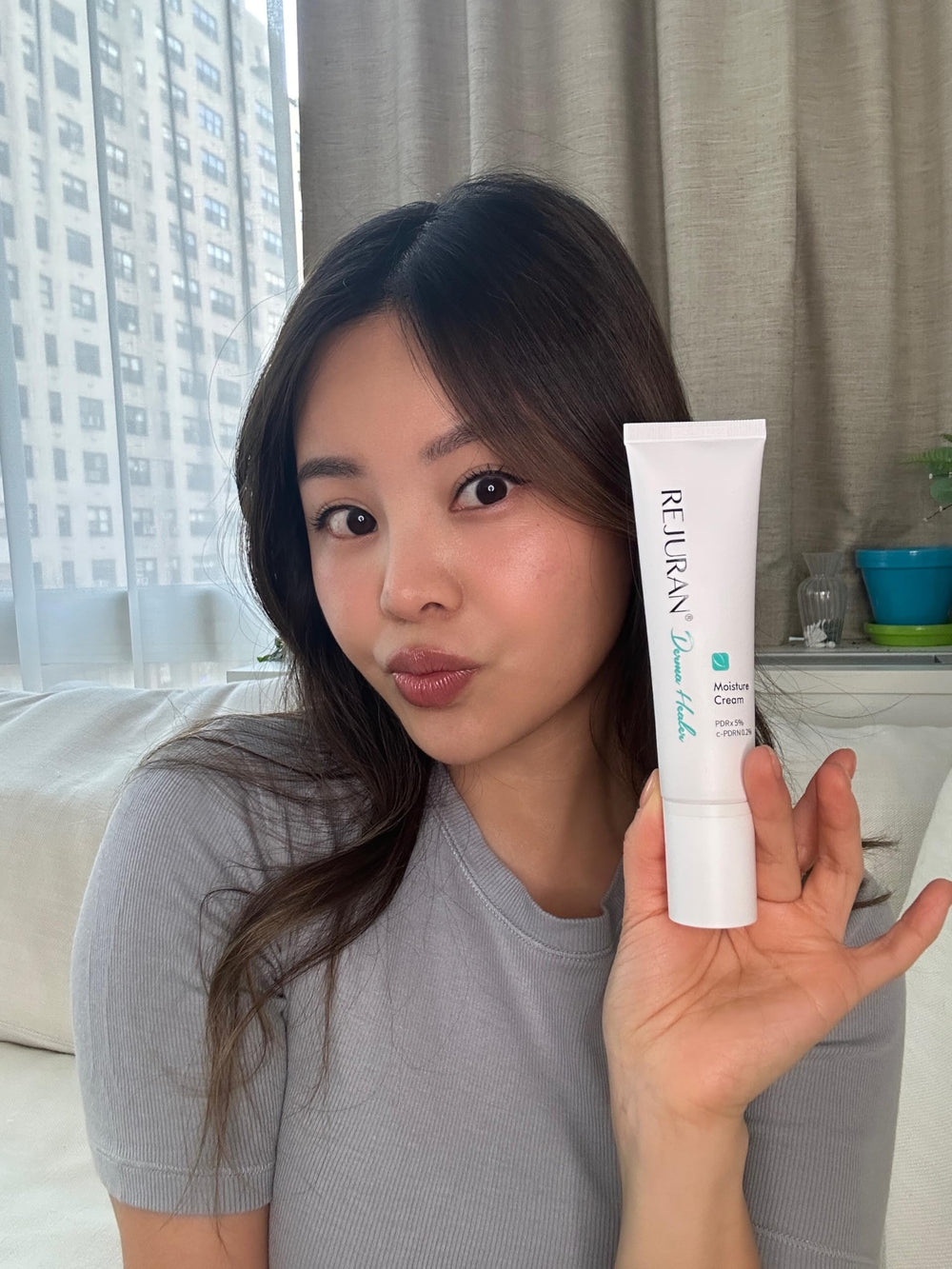 Sensitive skin-friendly REJURAN Moisture Cream packaging and formula