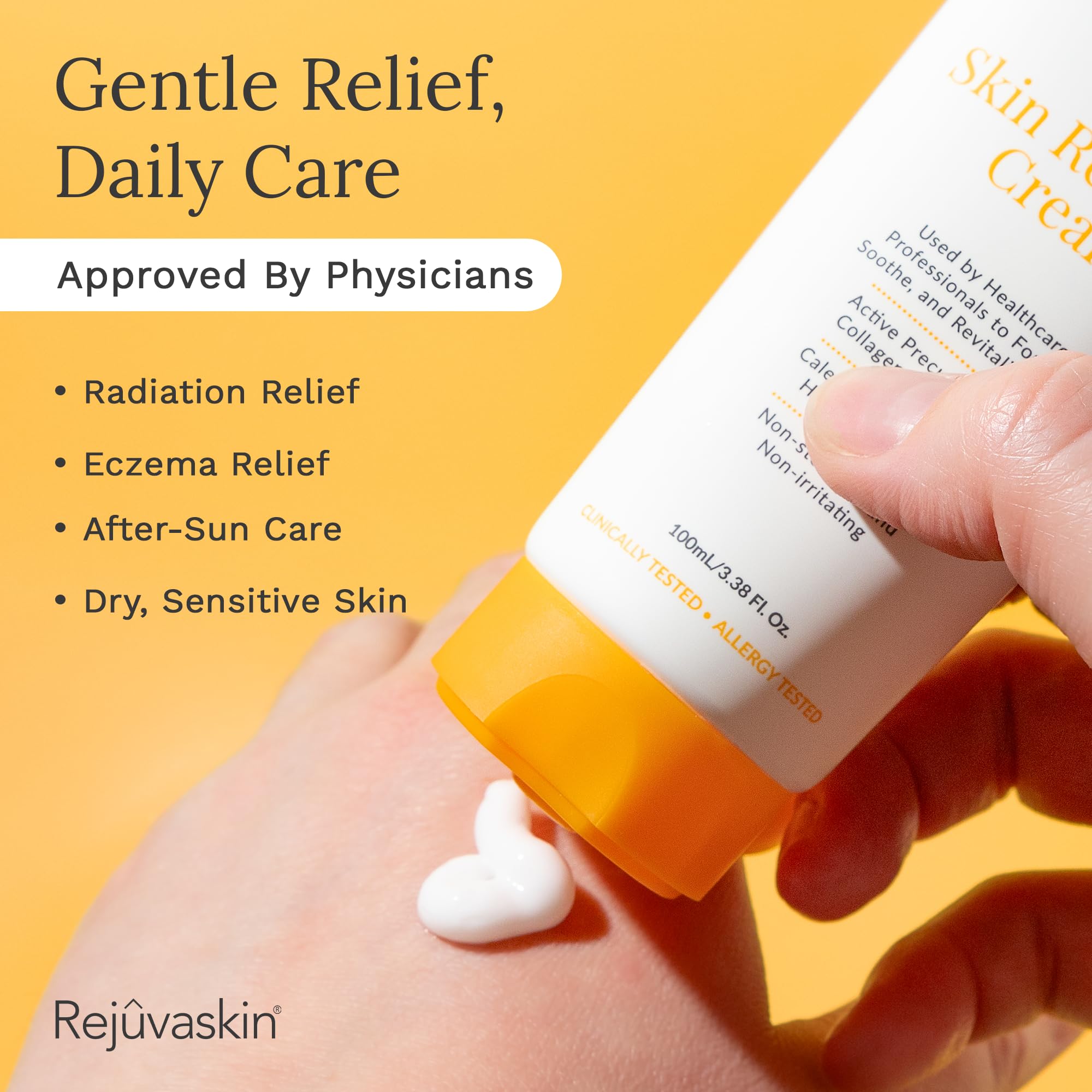 Rejuvaskin Skin Recovery Cream barrier illustration emphasizes skin resilience