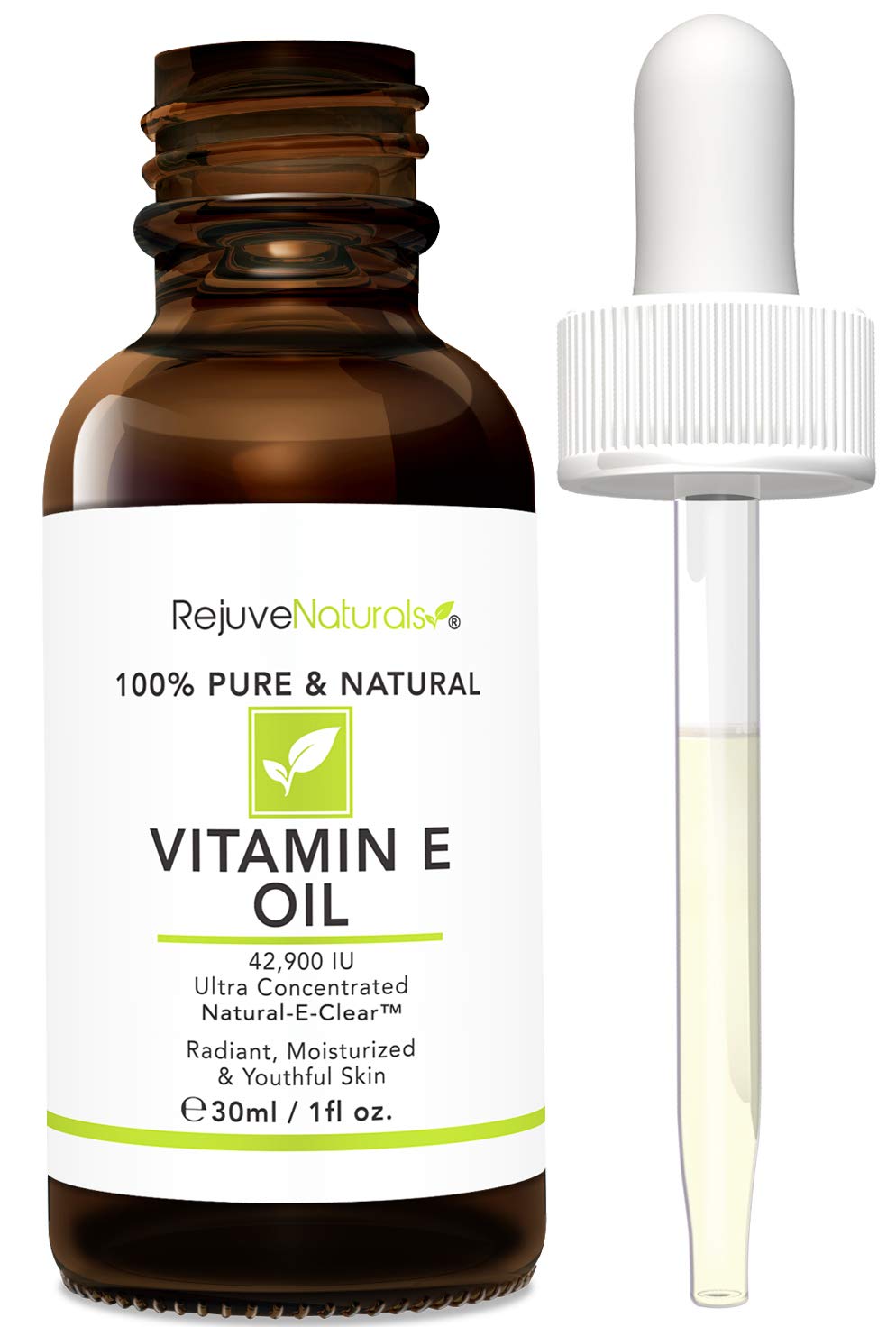 RejuveNaturals Vitamin E Oil on hands helps soften dry skin