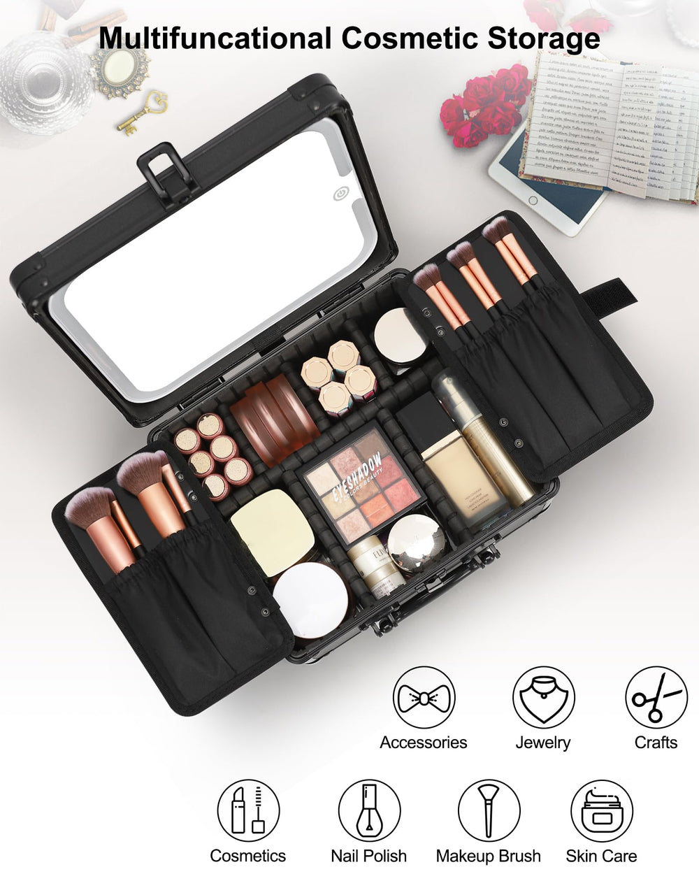 Relavel brush slots and PVC-lined bases simplify cleaning and organization.