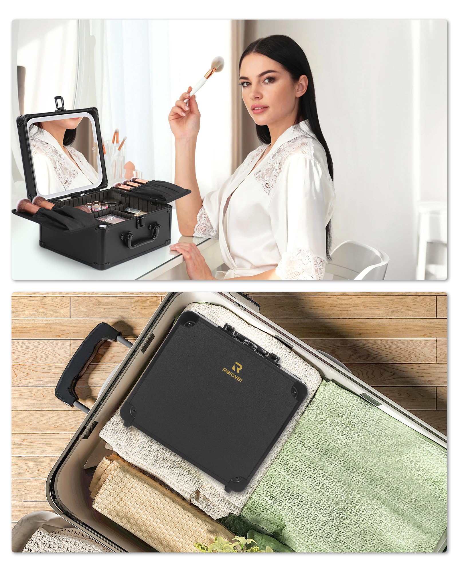 Relavel premium cosmetic storage makes a thoughtful gift for women and girls.
