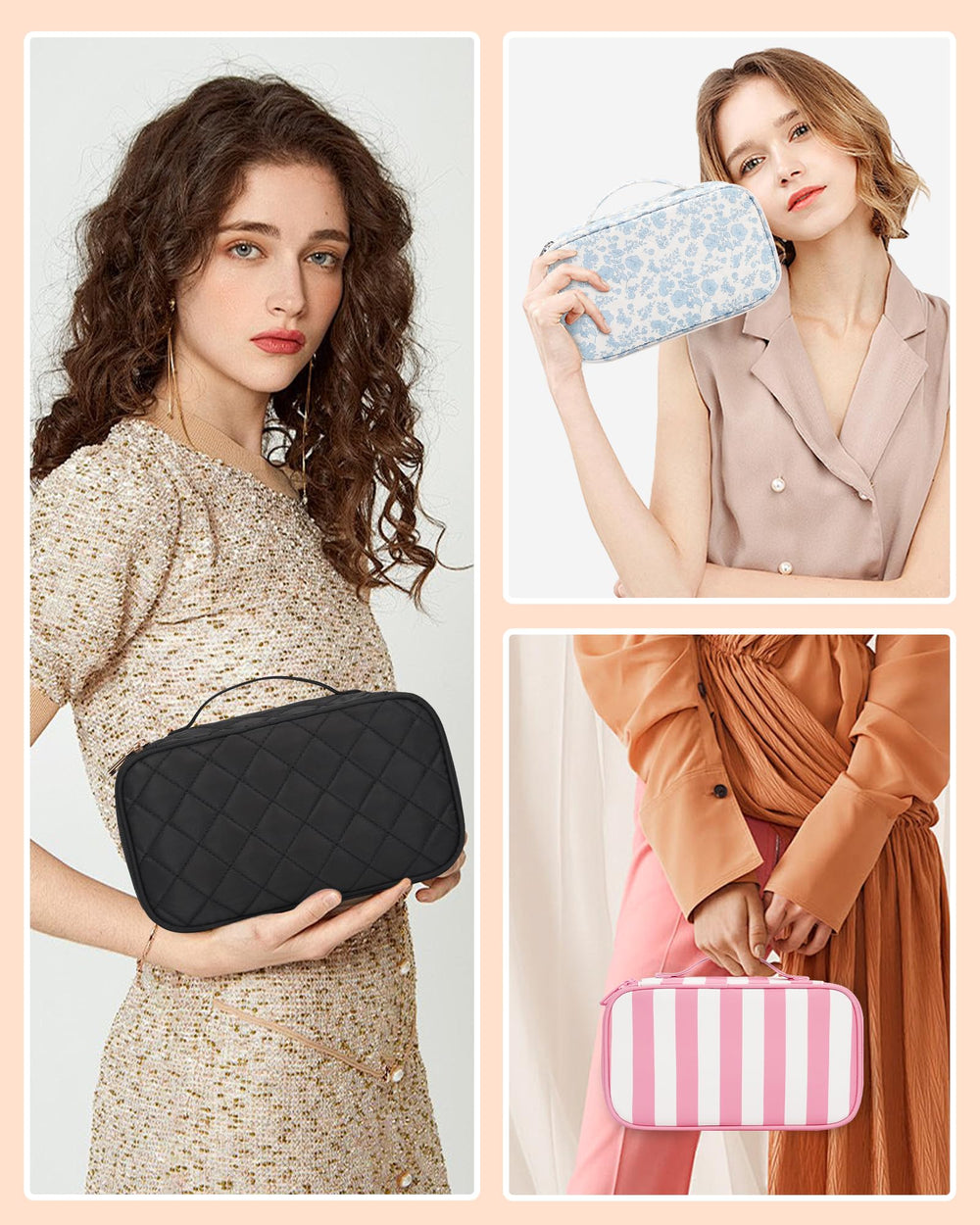 Relavel bag with spacious bottom storage for palettes and liners.