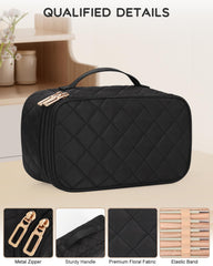 Relavel bag displaying brush holders to protect brushes during travel.