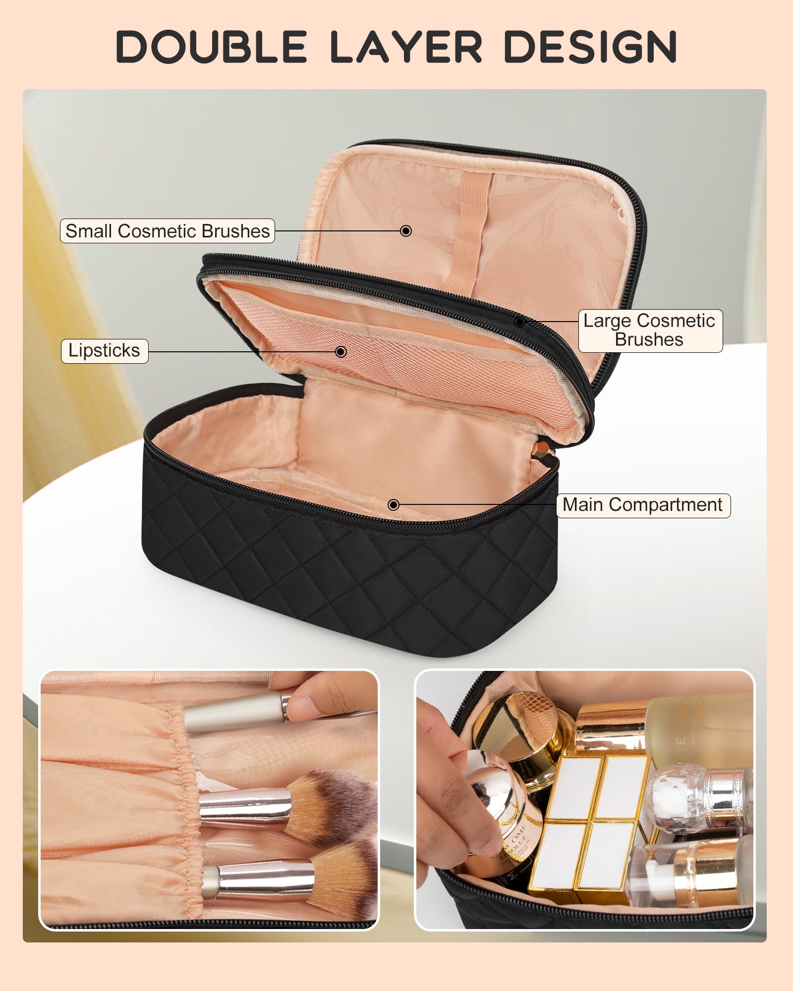 Relavel bag showing mesh pockets for small items and quick visibility.