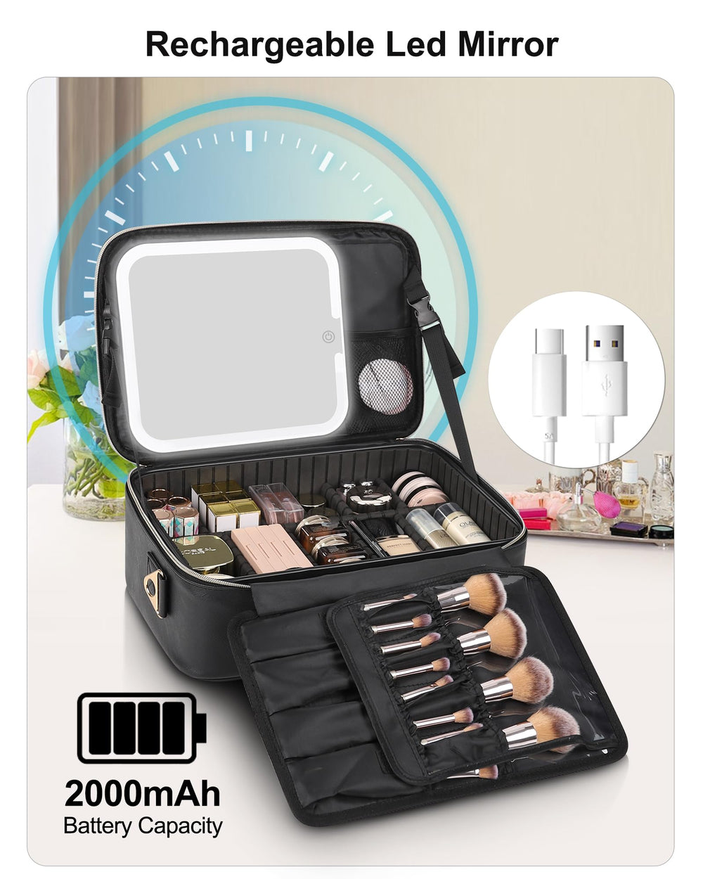 Relavel PU leather case is water-resistant and easy to wipe clean.