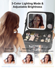 Relavel lighted mirror offers three-color modes for accurate complexion checks.