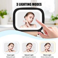 Relavel makeup bag wrist strap enables hands-free carrying.