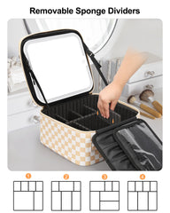 Relavel adjustable dividers let you tailor space for brushes and palettes.