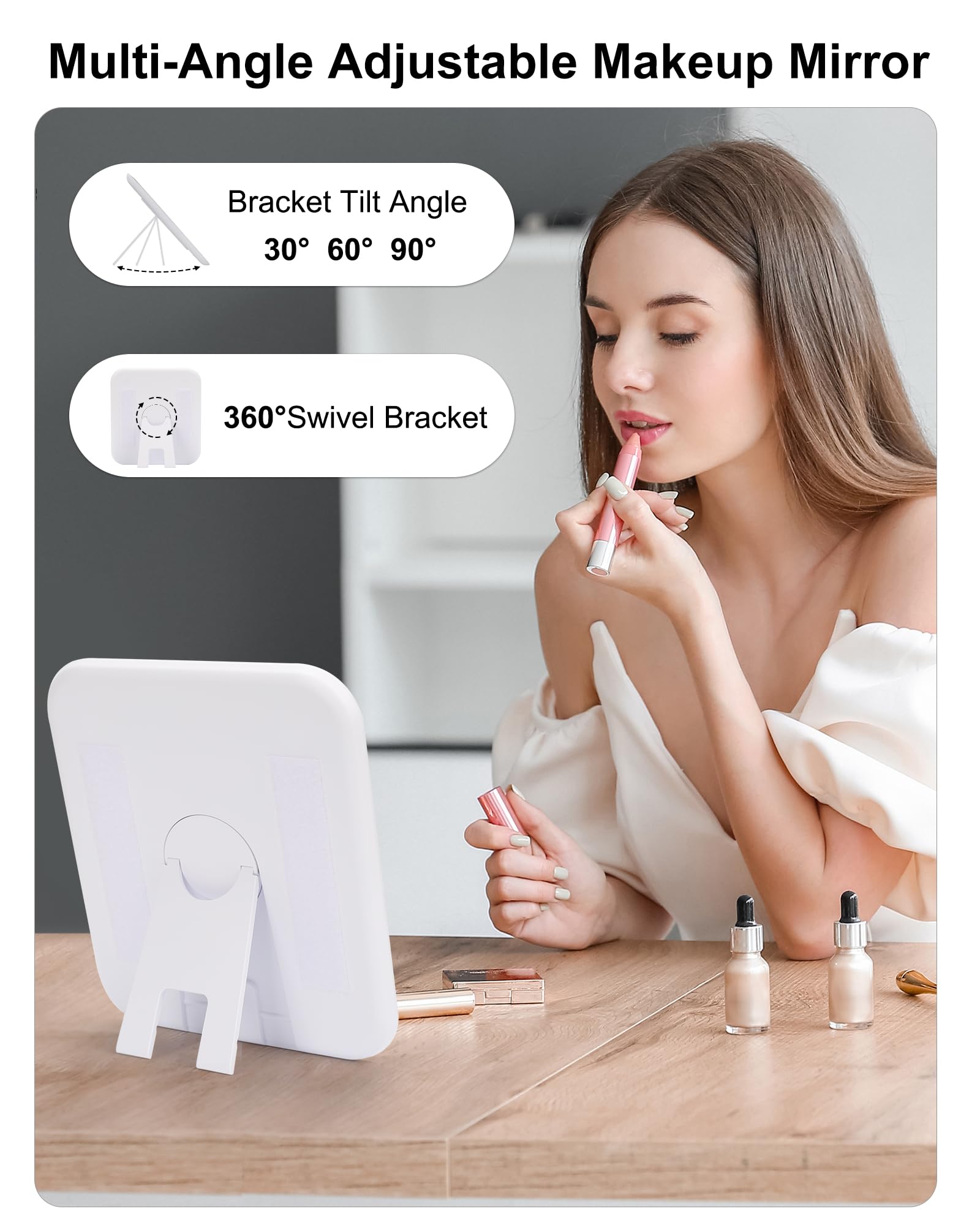 Relavel makeup bag with brush holder for quick brush access.