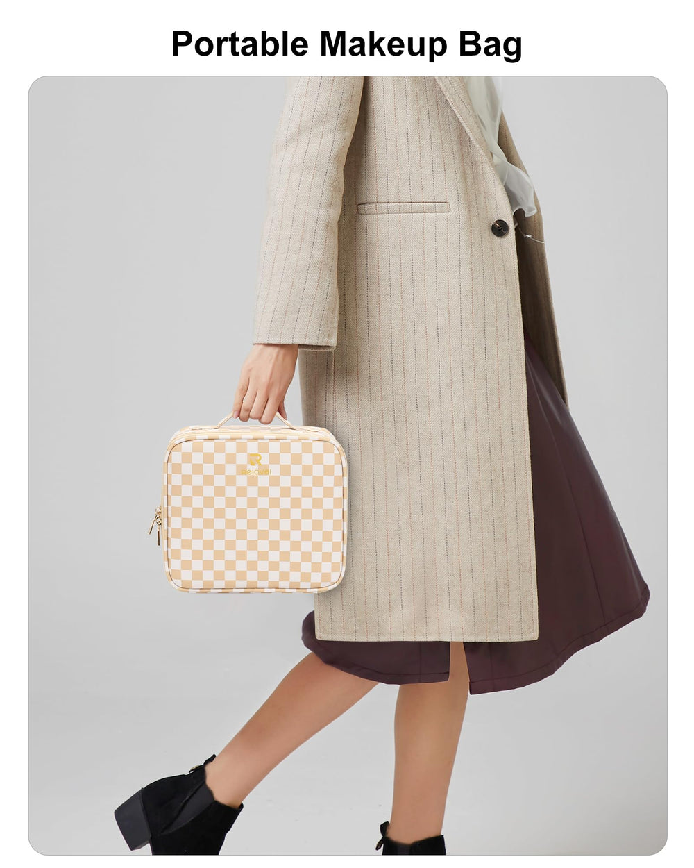 Relavel gift-ready makeup case suitable for beauty lovers and fashion enthusiasts.