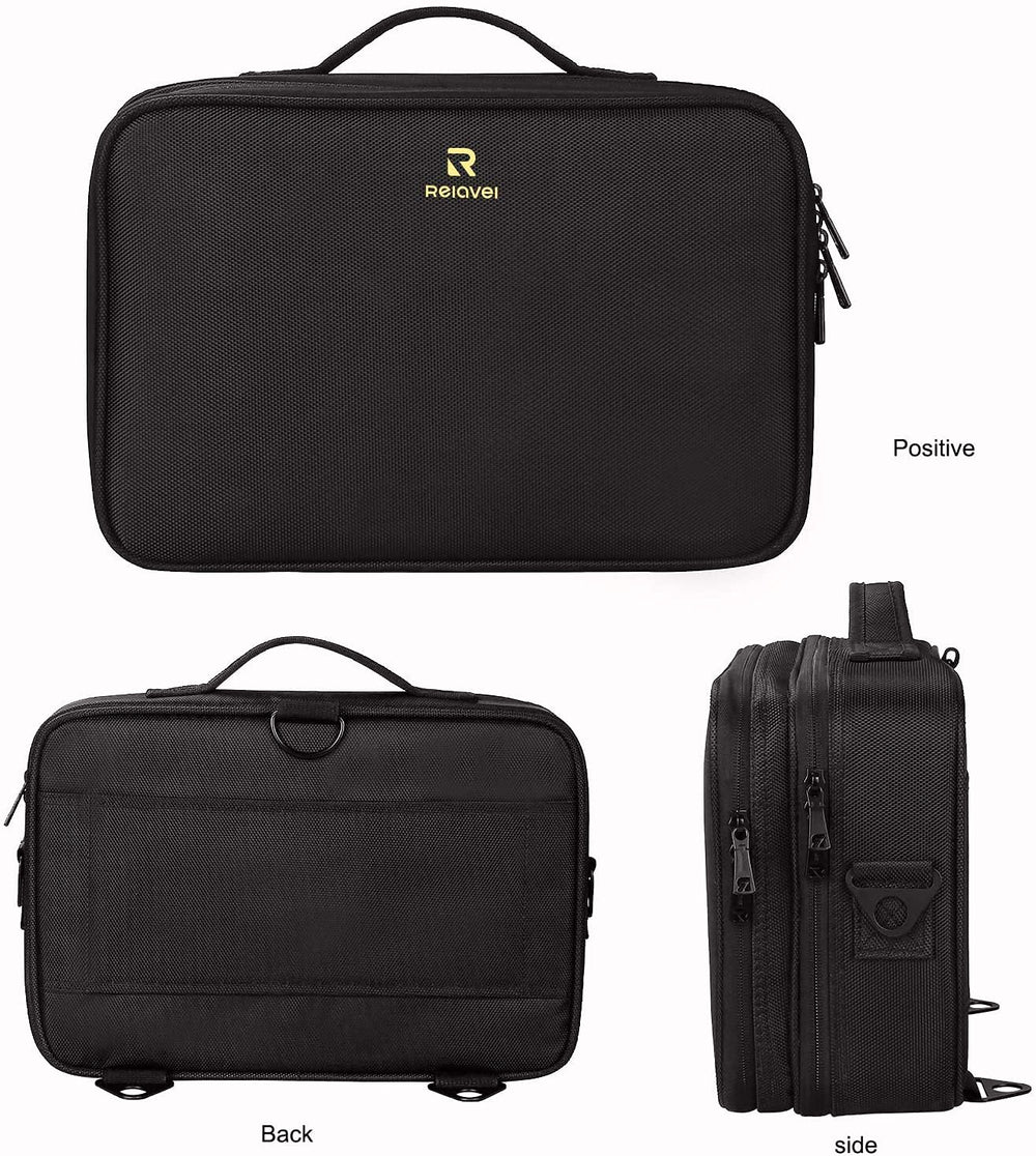 Relavel multiuse storage ideal for jewelry, toiletries, or electronics.