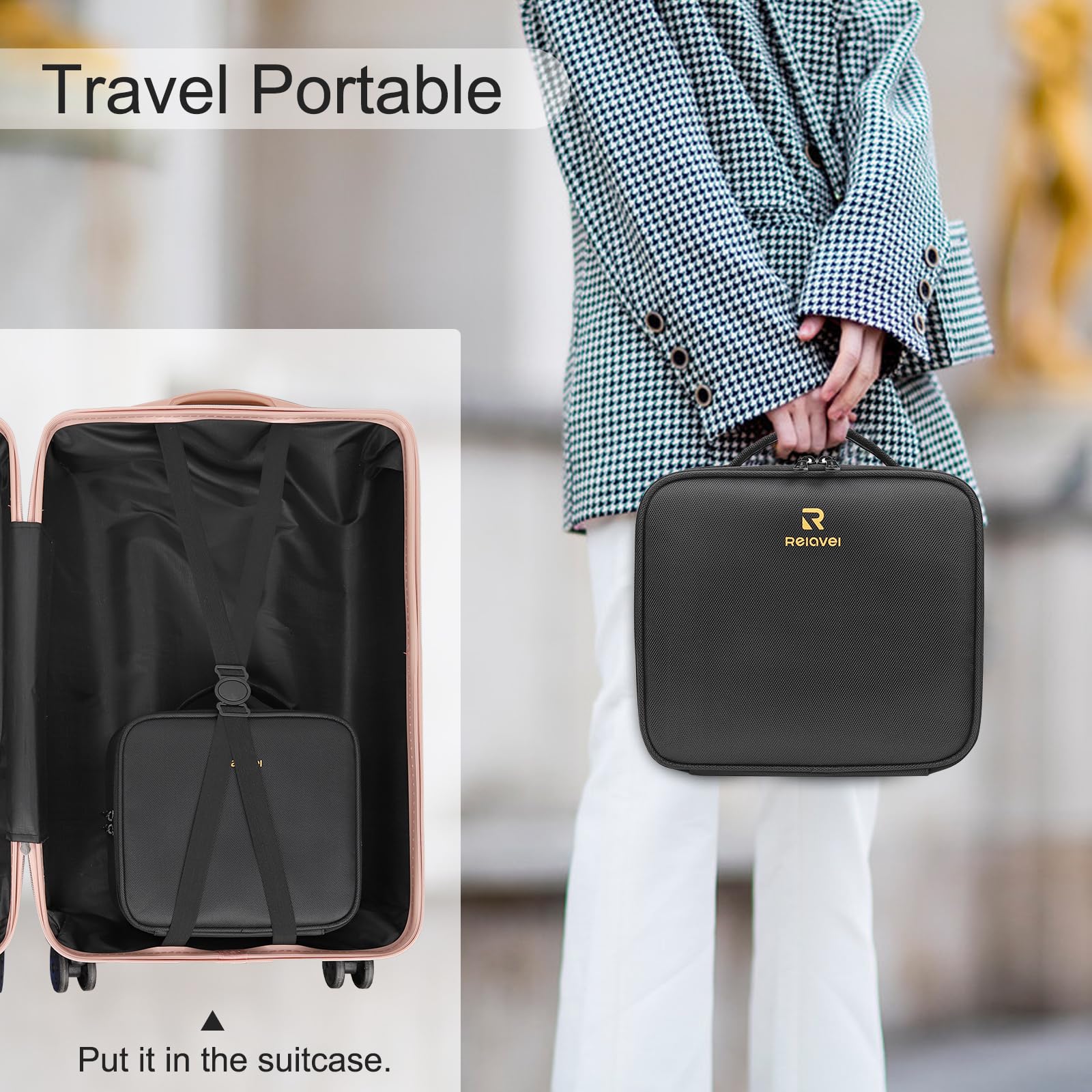 Relavel portable design for quick packing on trips.