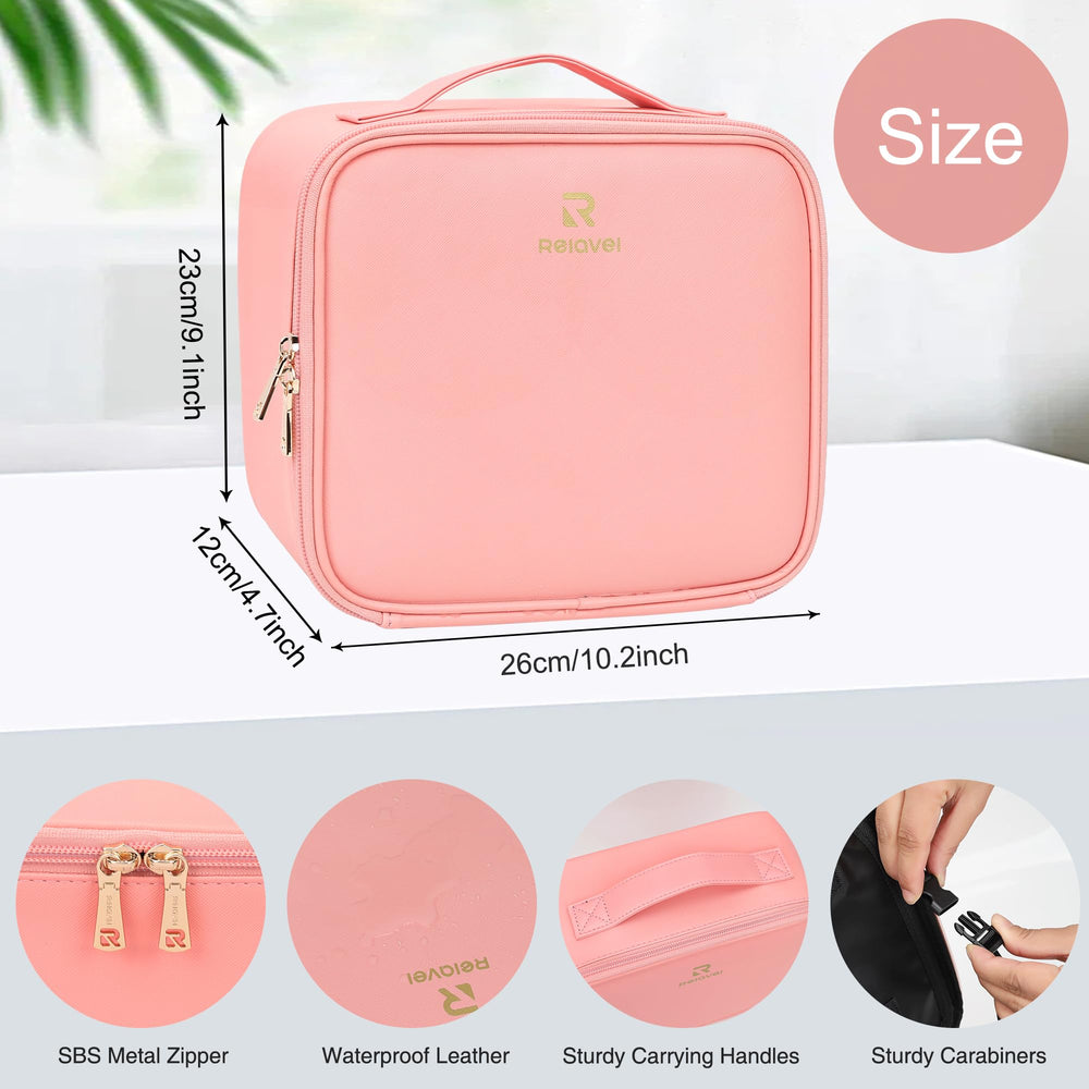 Relavel waterproof synthetic leather exterior protects contents during travel in any weather