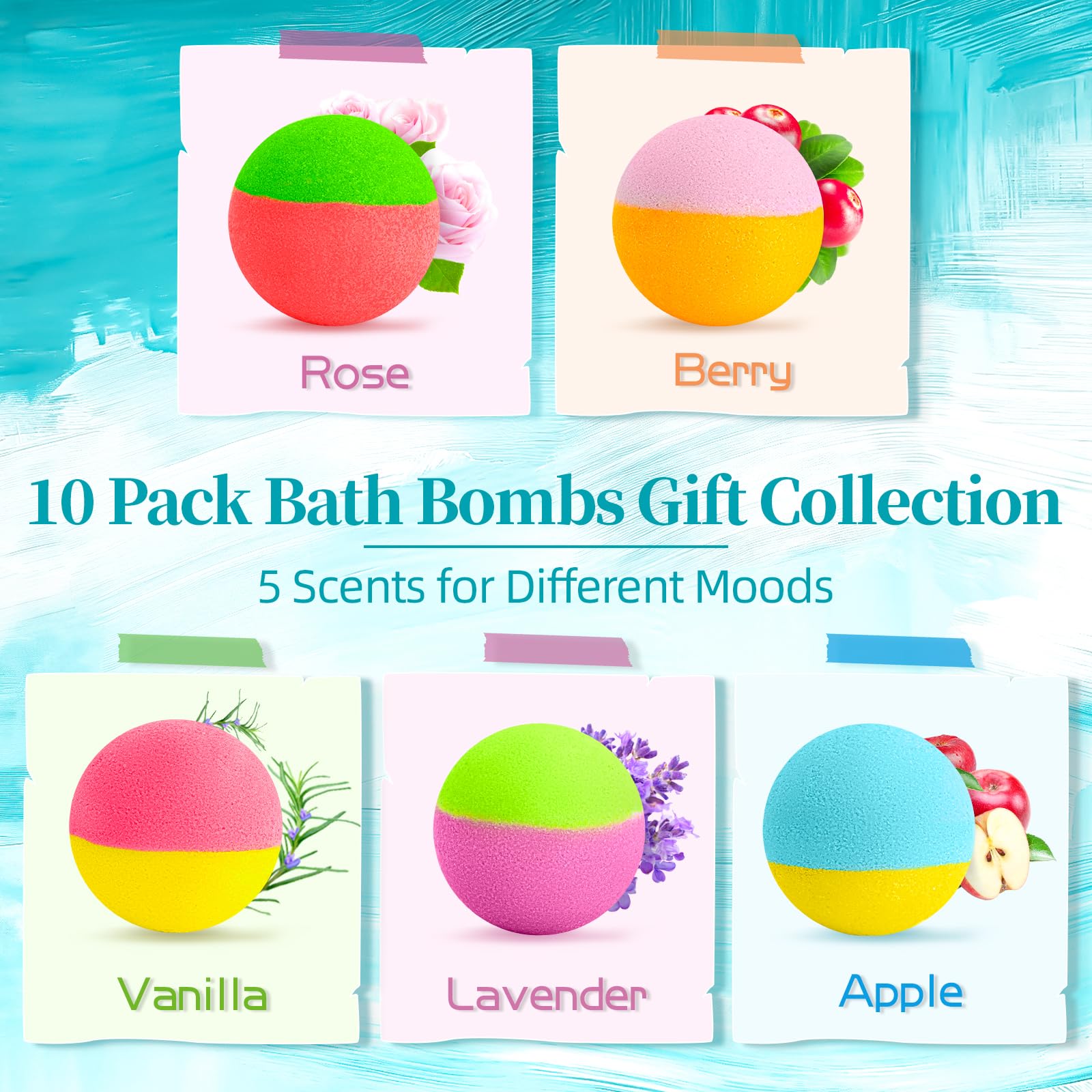 RelaxRose bomba de baño frutos rojos – burbujas intensas y colorido envolvente