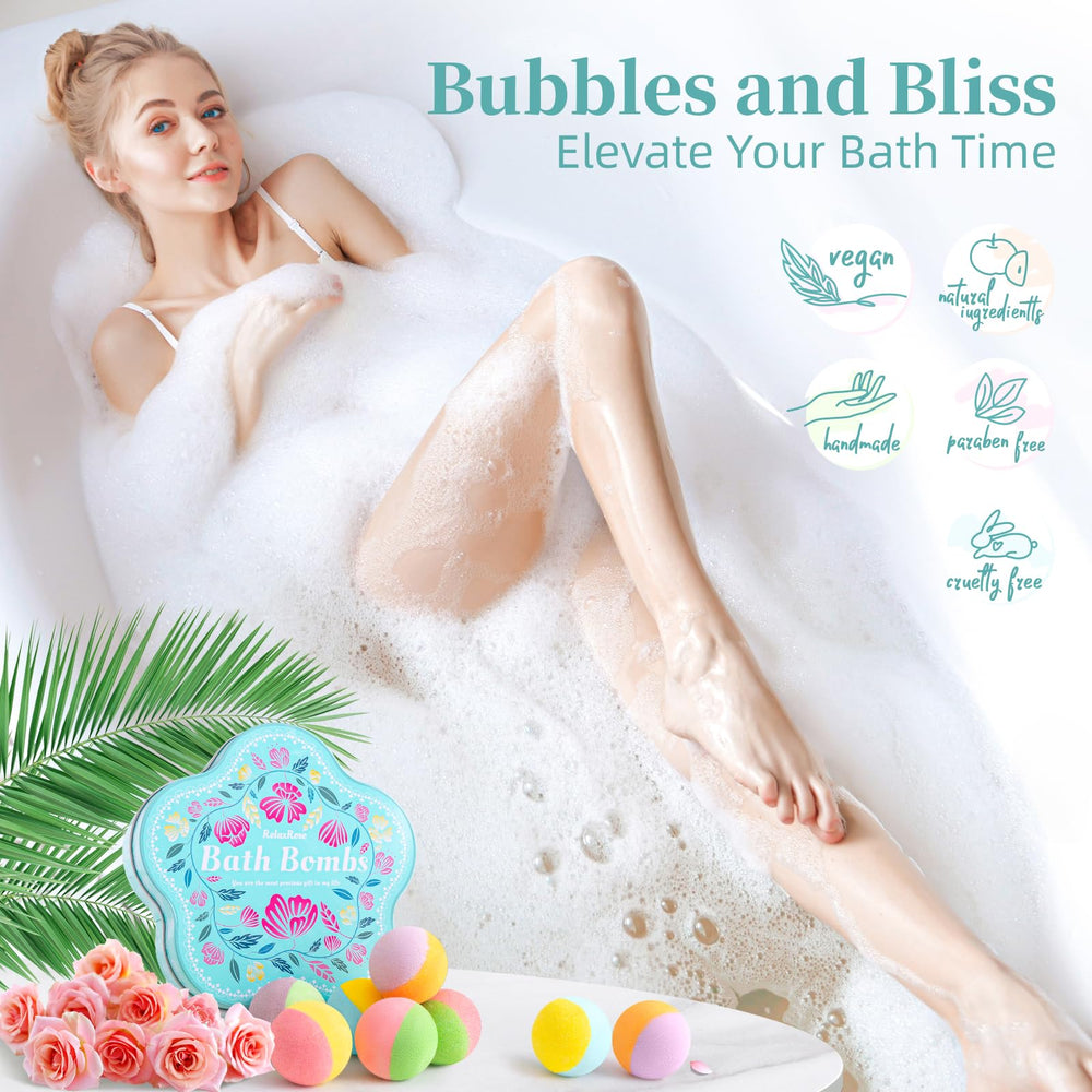 RelaxRose bomba de baño rosa – fragancia floral duradera en la tina