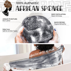 RelaxScene nylon net sponge creates fine foam for gentle cleansing