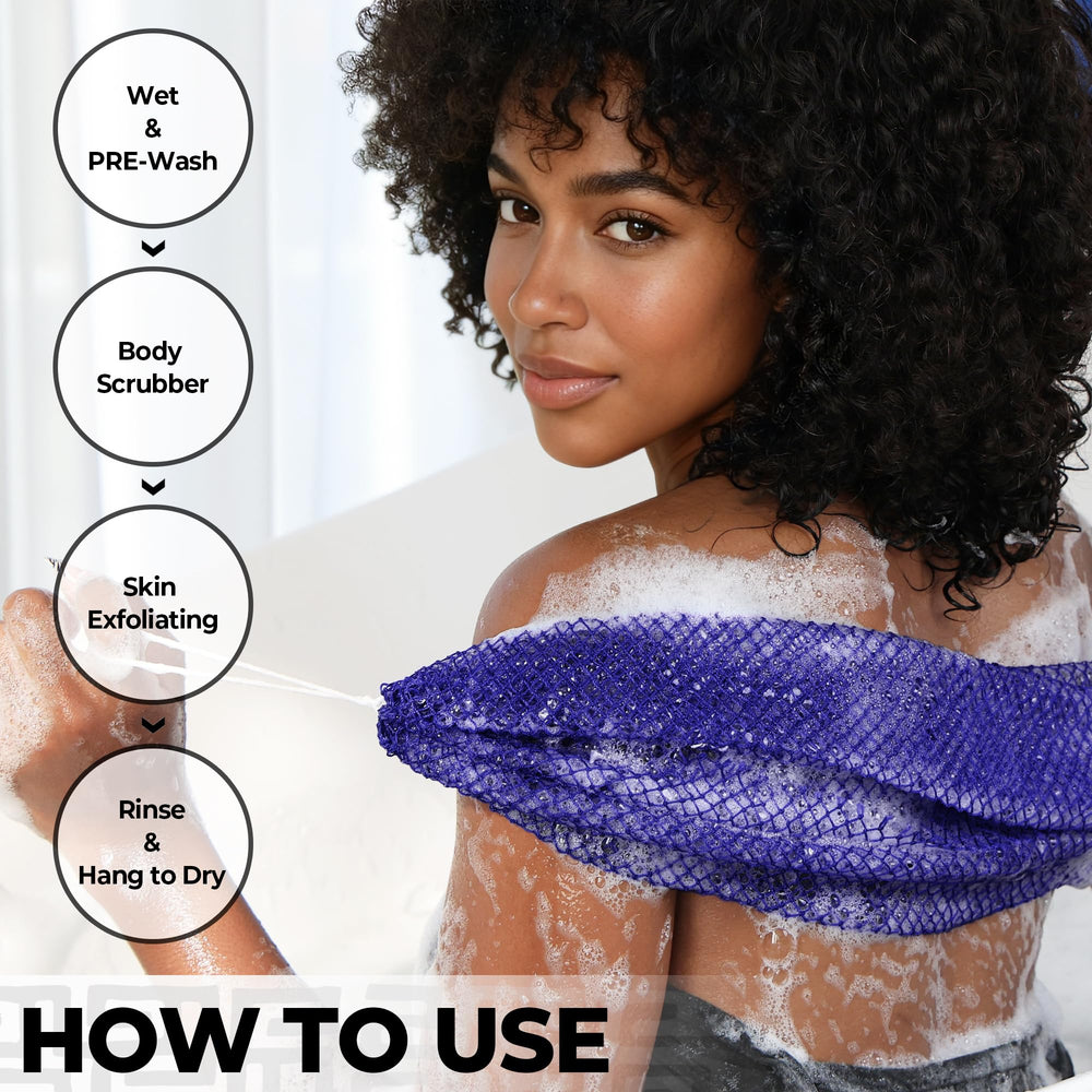 Relax Scene detalle de nudos facilita exfoliar zonas difíciles del cuerpo