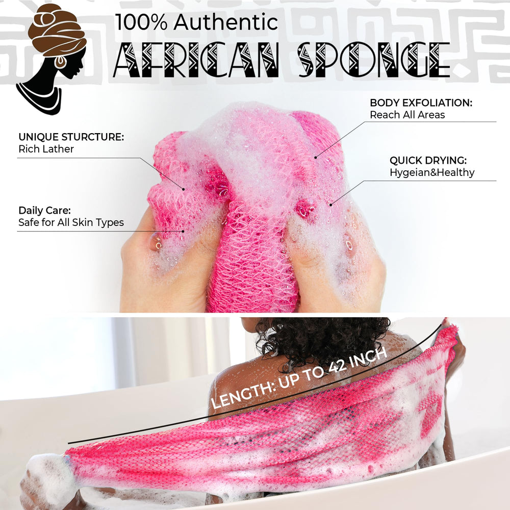 RelaxScene esponja exfoliante de nylon: limpieza corporal segura y delicada.