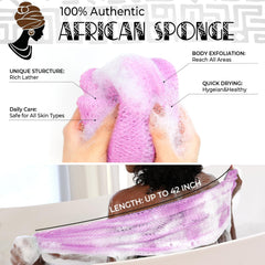 RelaxScene esponja con nudos exfoliantes para remover superficialmente y revelar una piel más suave.