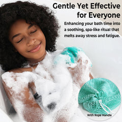 RelaxScene esponja colorida en paleta vibrante para una experiencia de ducha estimulante.