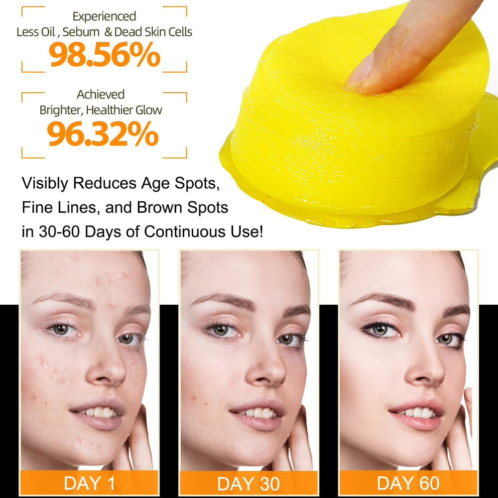 ReliCo turmeric cleansing pad texture detail highlighting microfiber dual sides.