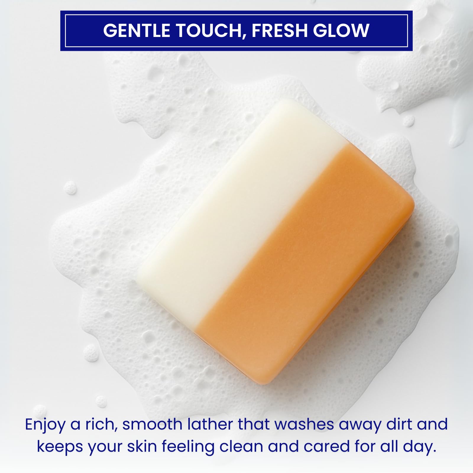 Relumins Glutathione Soap bar gentle exfoliation for renewed skin.
