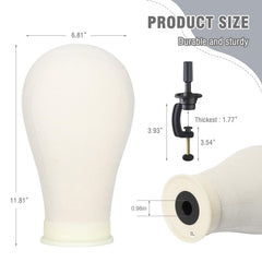 Relx wig stand with included accessories for professional wig work.