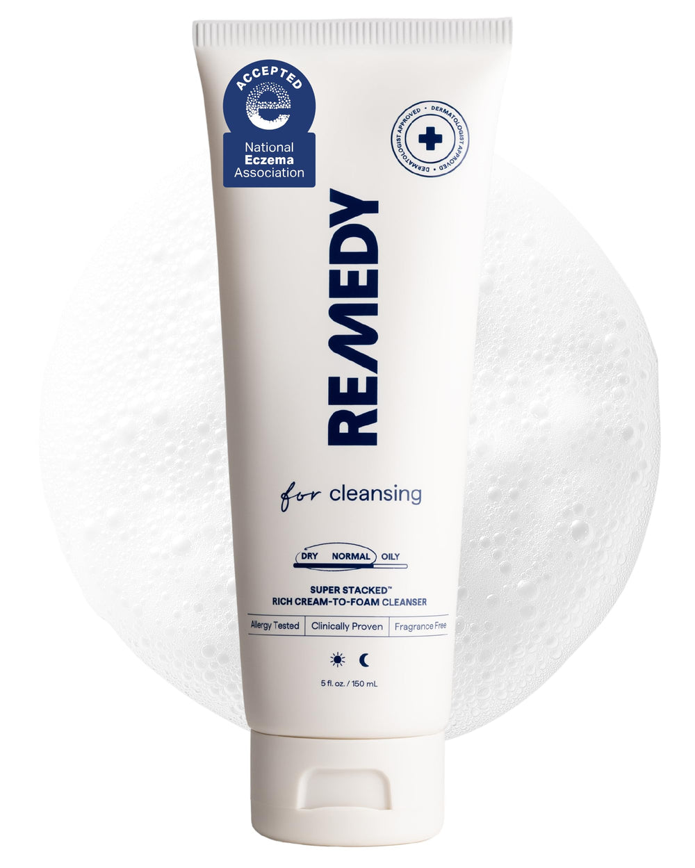 Remedy Science crema-espuma limpiador para piel normal a seca, limpia con suavidad