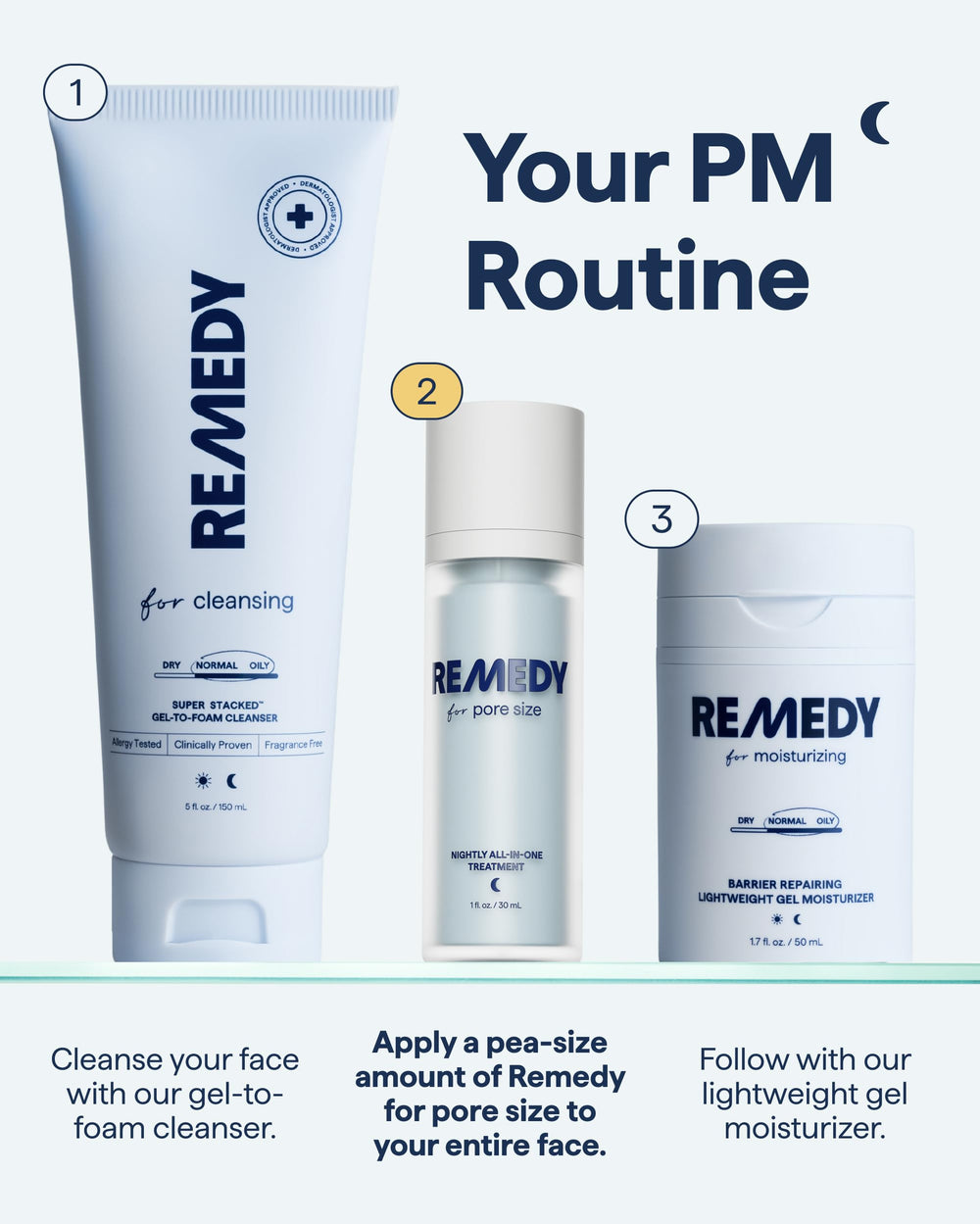 Remedy Science fragrance-free vegan formula supports sensitive skin.