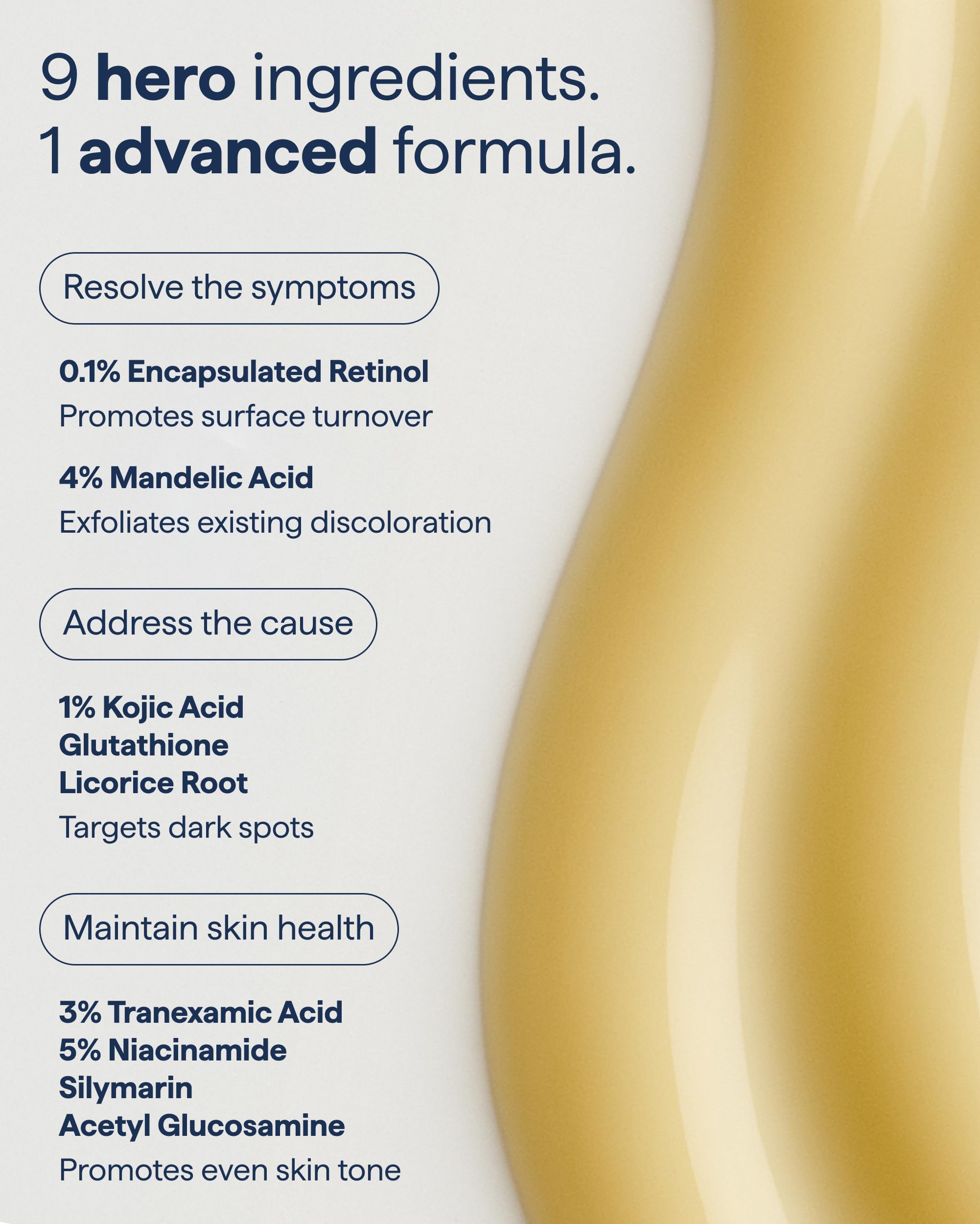 Remedy Science kojic acid close-up underlines brightening potential.