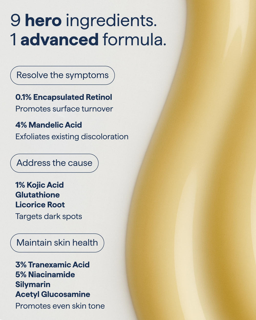 Remedy Science kojic acid close-up underlines brightening potential.