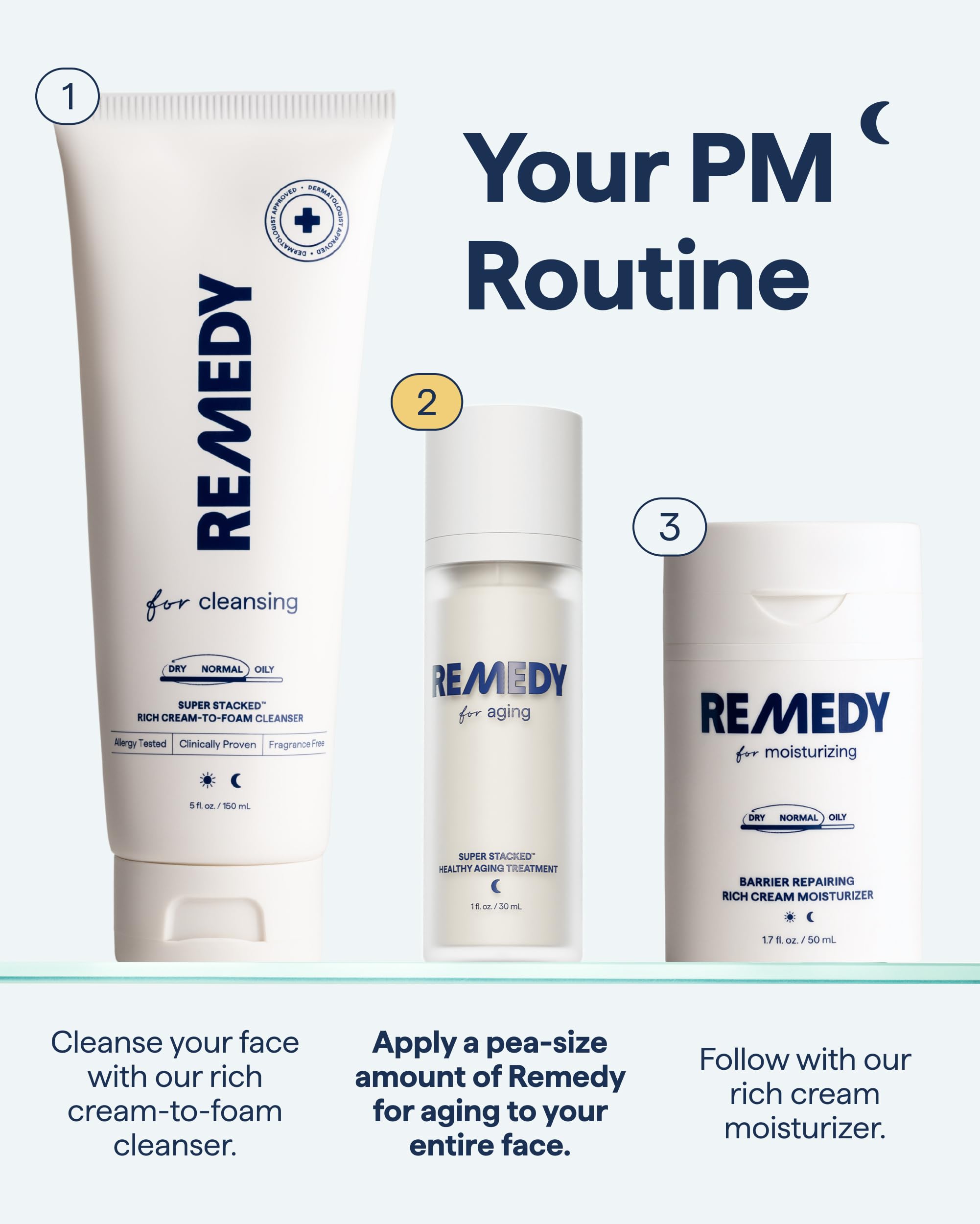Remedy Science Glycolic acid exfoliates texture for smoother skin