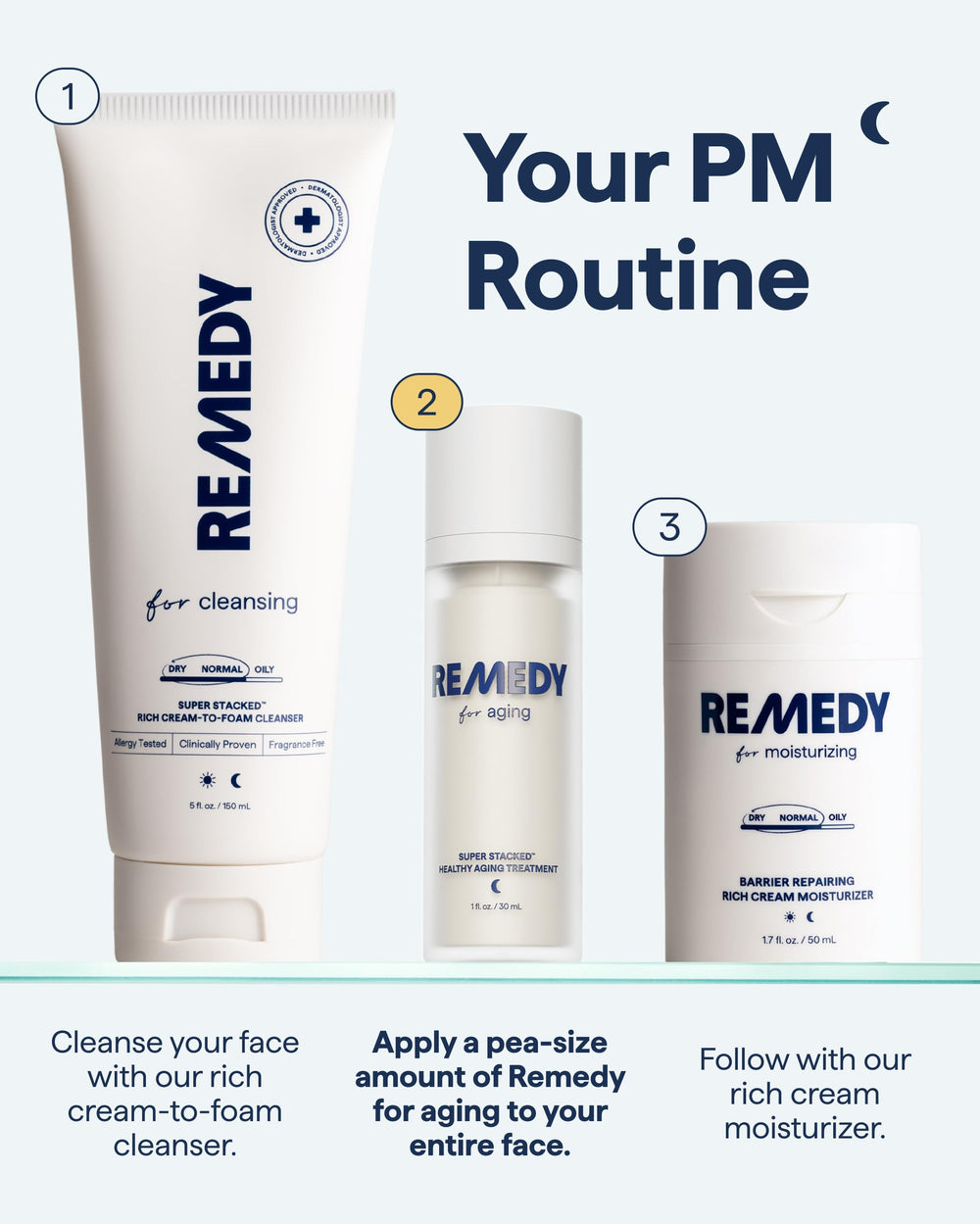 Remedy Science Glycolic acid exfoliates texture for smoother skin