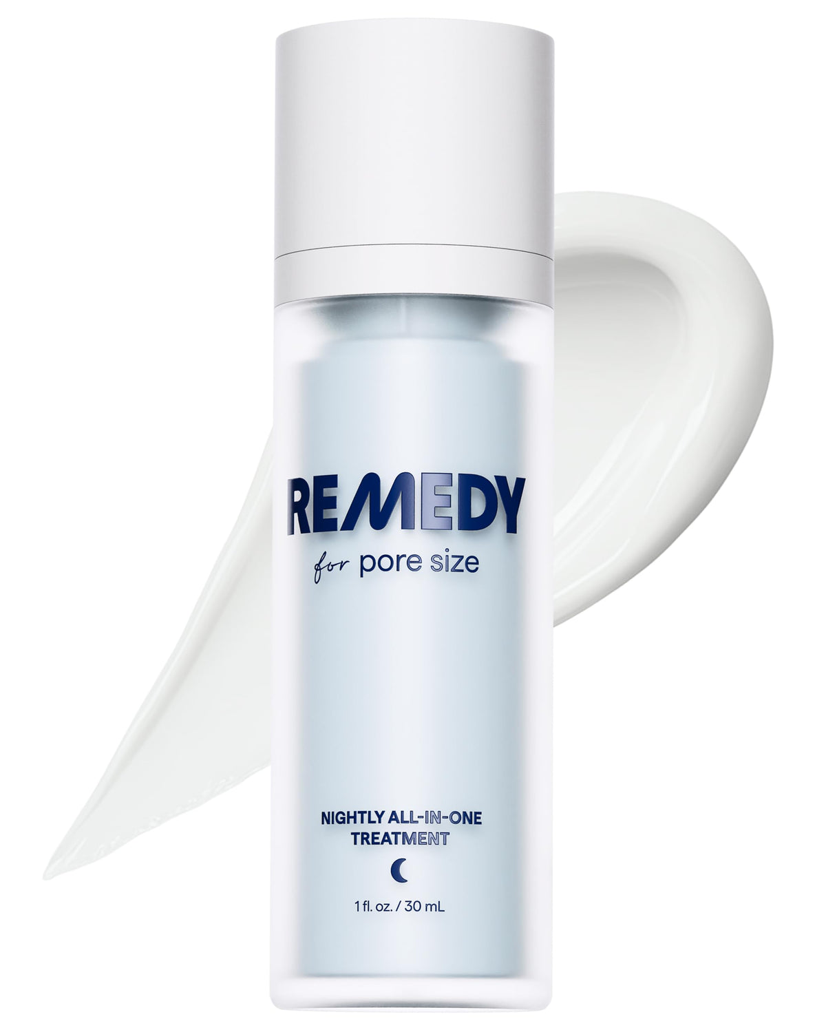 Remedy Science Pore Size Serum bottle showcases pore refinement for smoother skin.