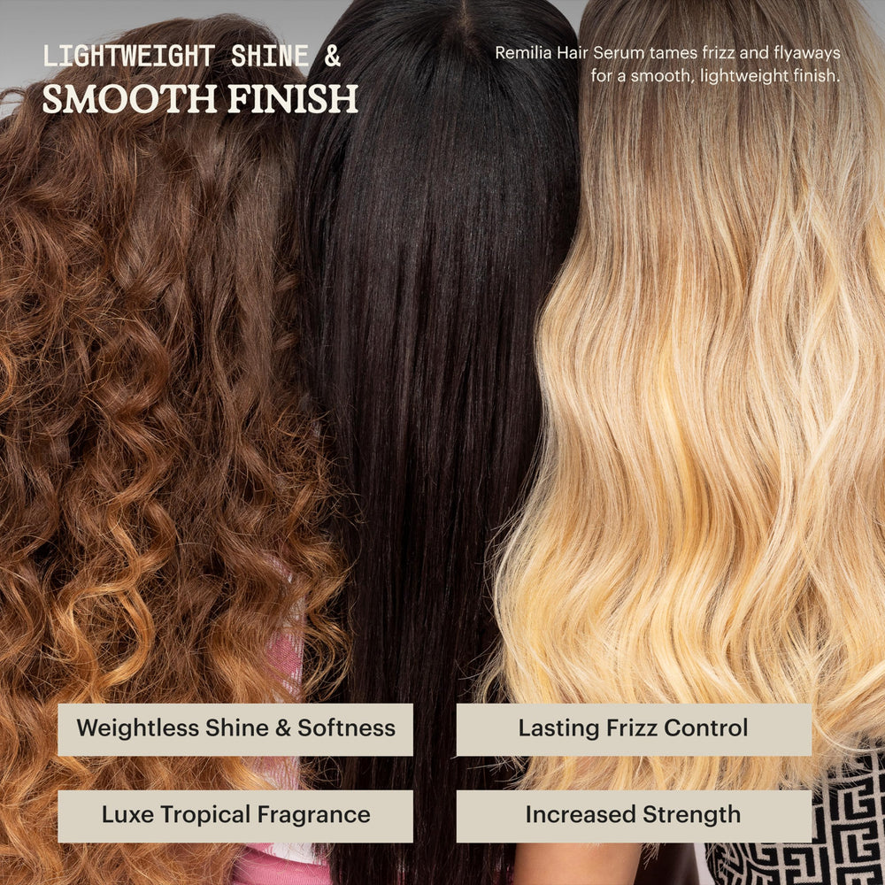 Remilia Hair Cosmocap weightless finish keeps flyaways controlled without weighing hair down.