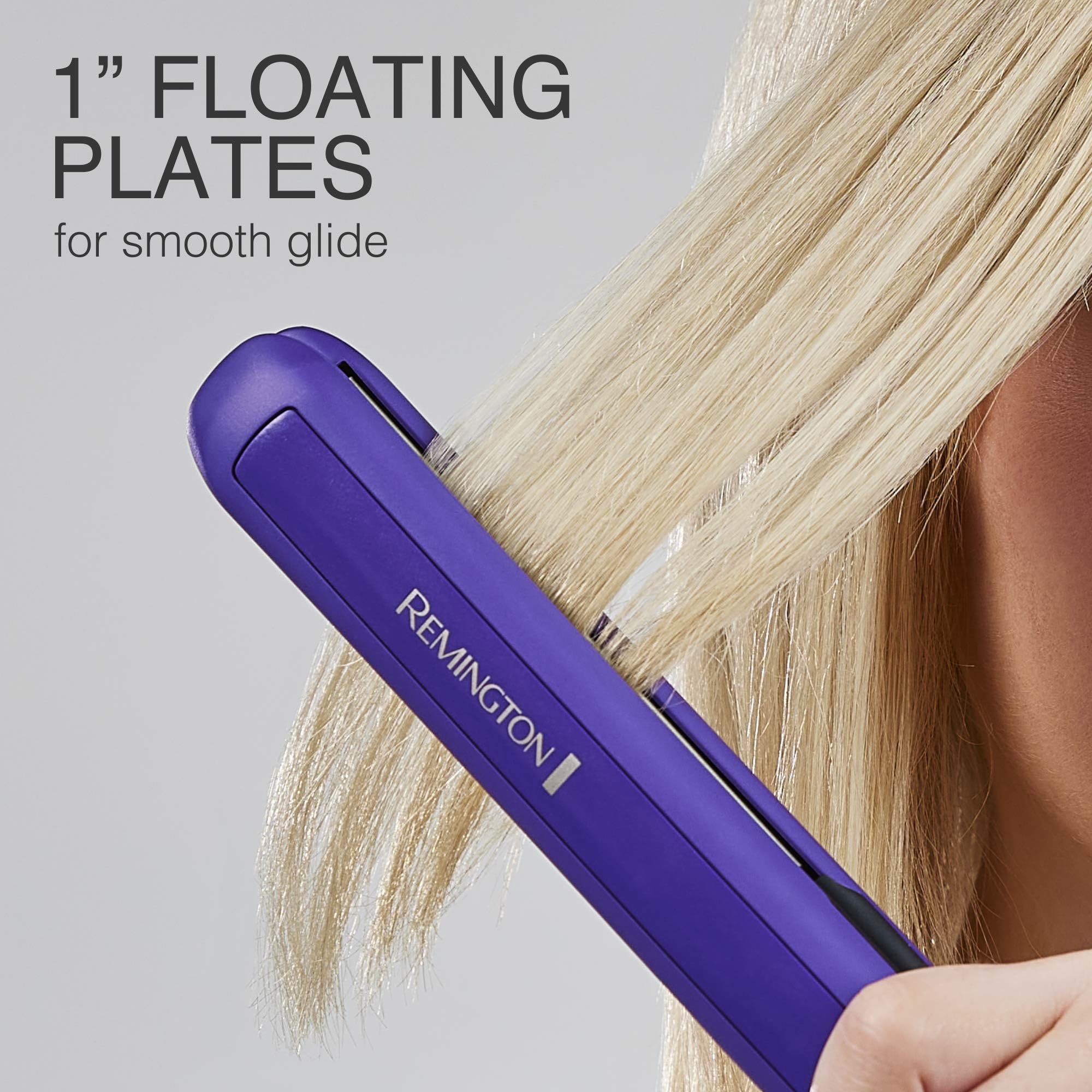 Remington 30-percent longer plates image emphasizes quicker, broader coverage during styling