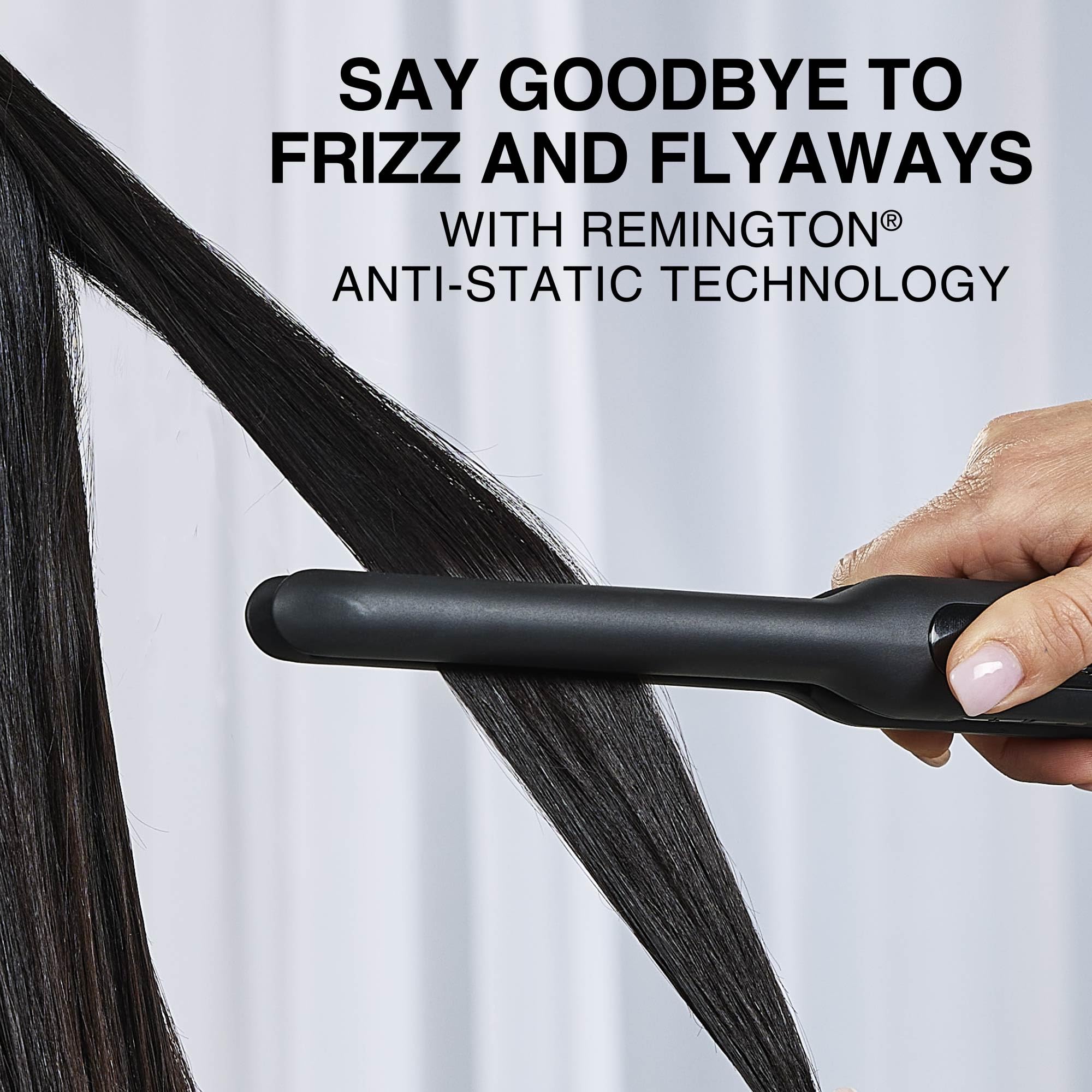 Remington 30 percent longer plates cover more hair for faster results.