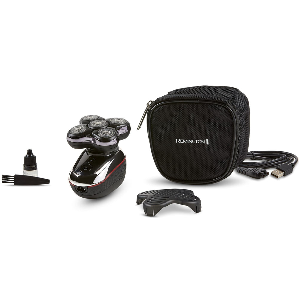 Remington Balder Deluxe 360-degree neck for quick, smooth head shaving.