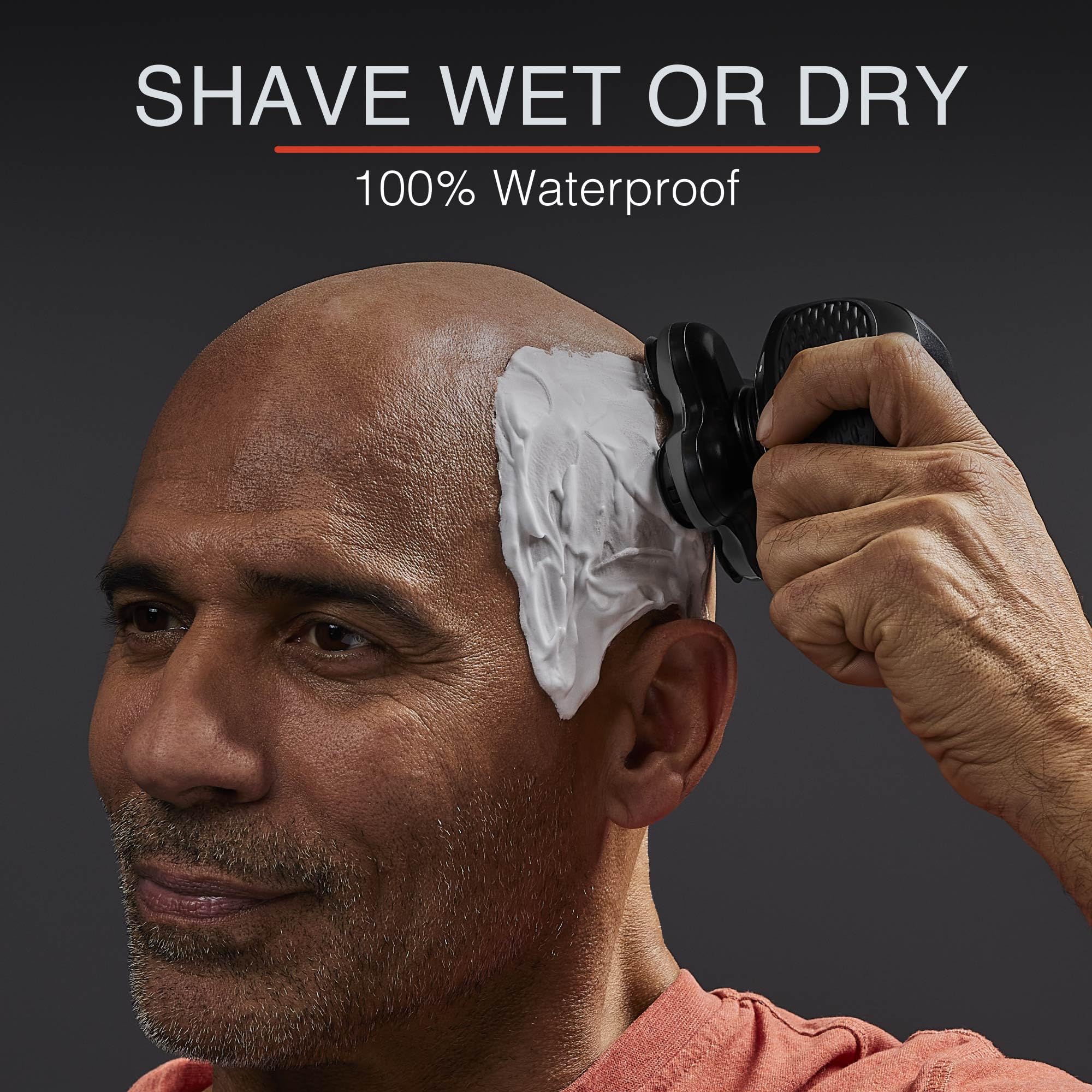 Remington XR7000 Balder Pro waterproof design for wet or dry shaving versatility.