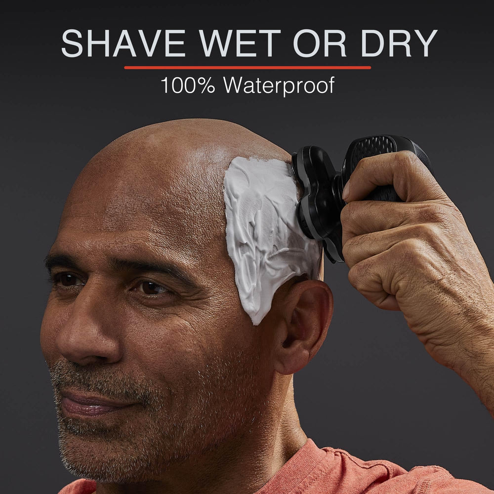 Remington XR7000 Balder Pro waterproof design for wet or dry shaving versatility.