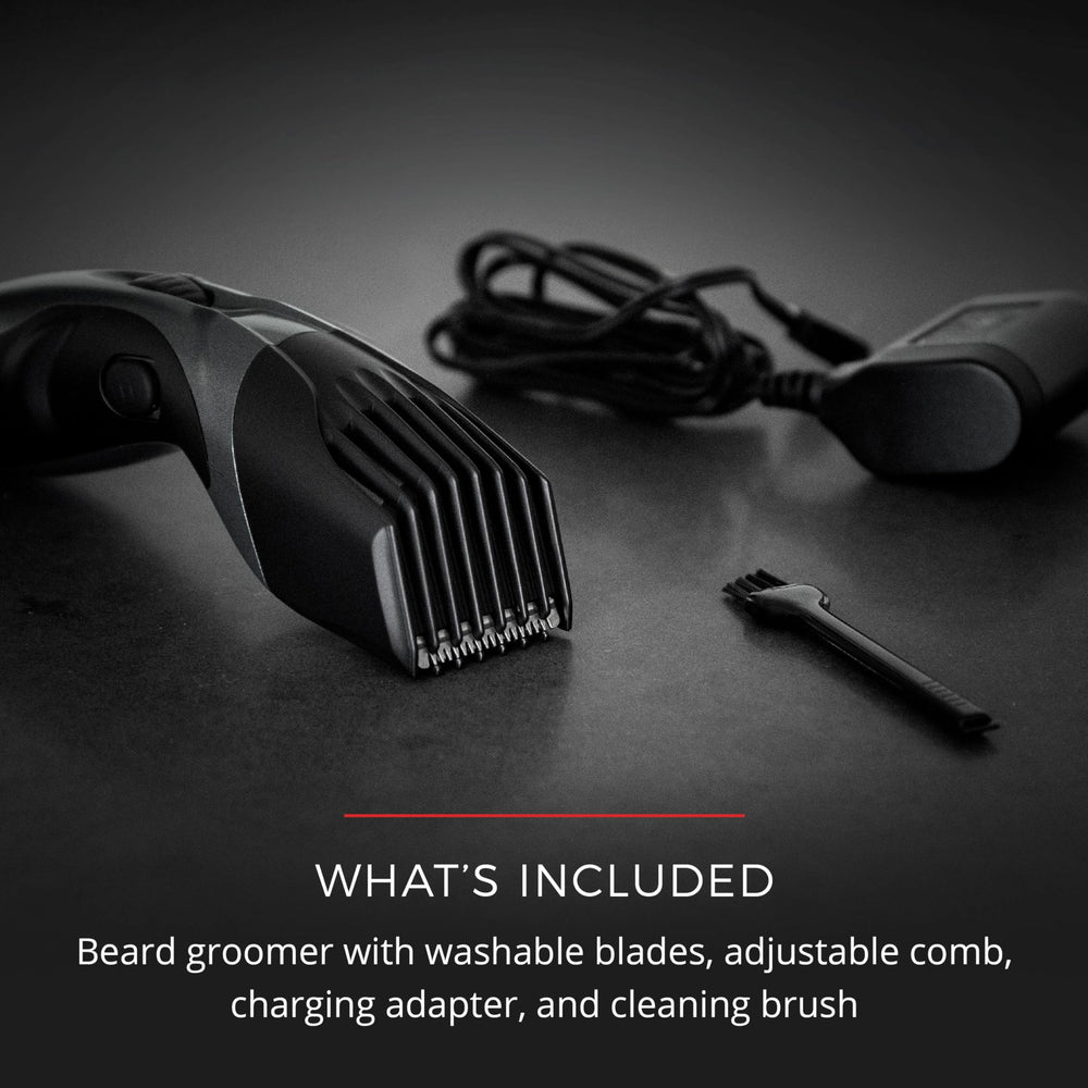 Cordless operation of the Remington Barba Trimmer for flexible grooming.