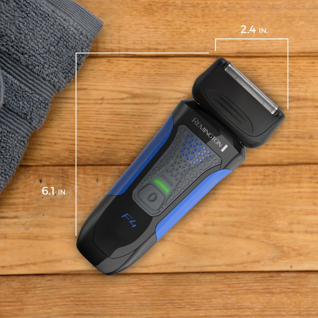 Remington PF7400E cordless runtime up to 50 minutes on a single charge.