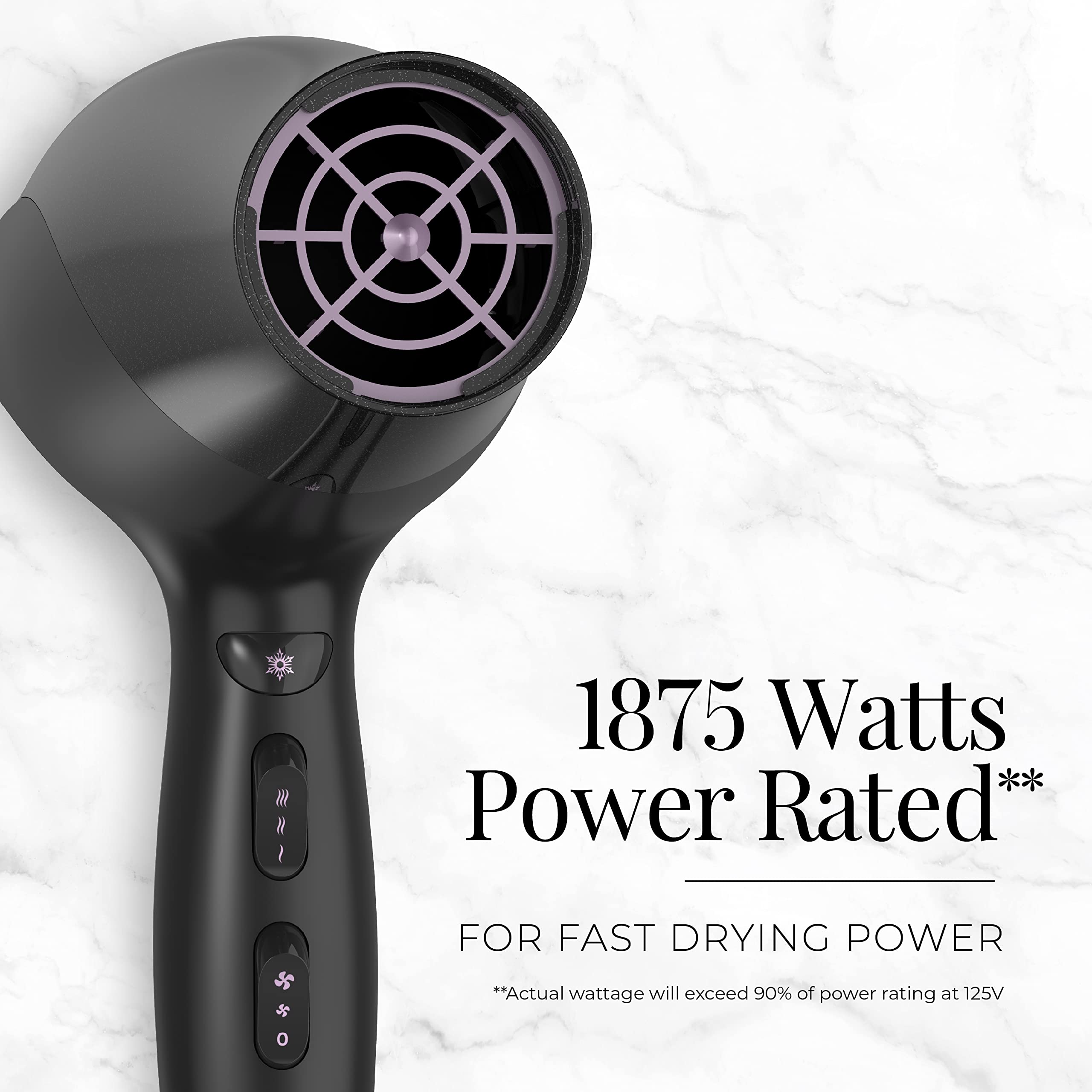 Remington Damage Protection Hair Dryer removable air filter helps maintain performance.