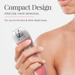 Remington EP1050CDN upper lip epilation shown with gentle technique