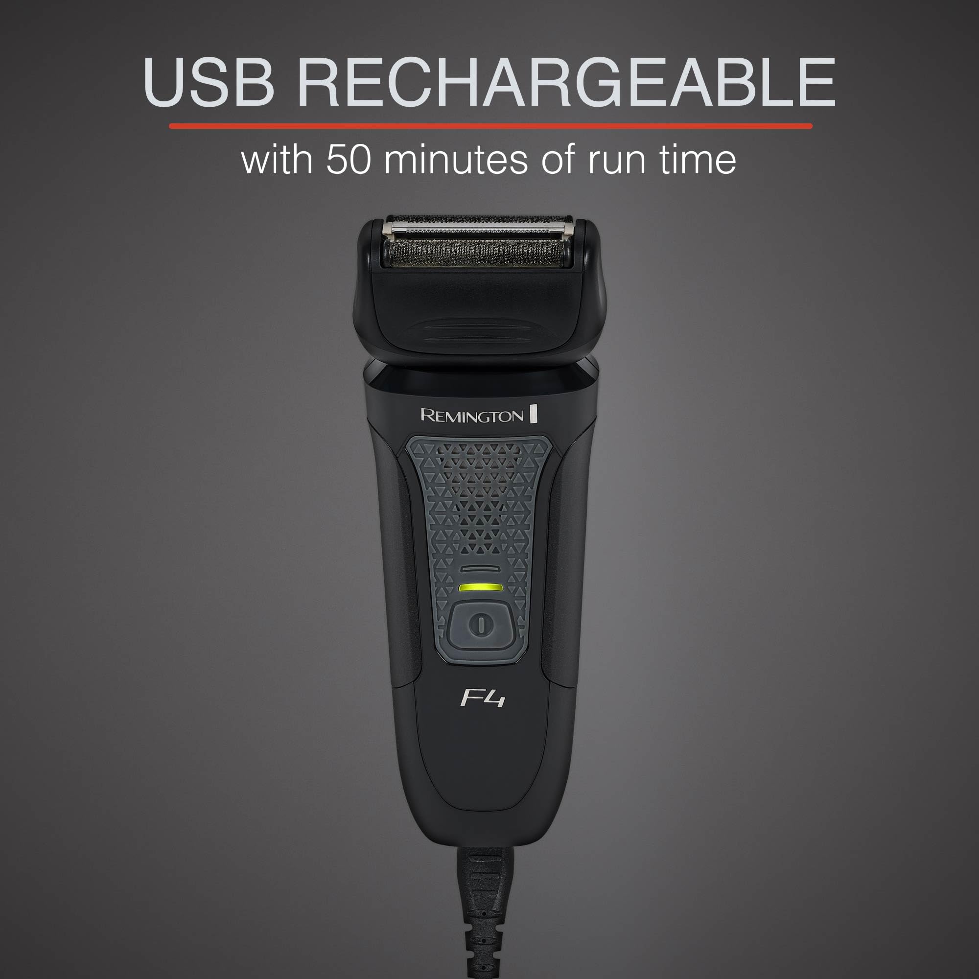 Remington F4 pop up trimmer and LED indicator for charging status