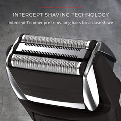 Remington F5 pop-up trimmer in use for detailing mustache