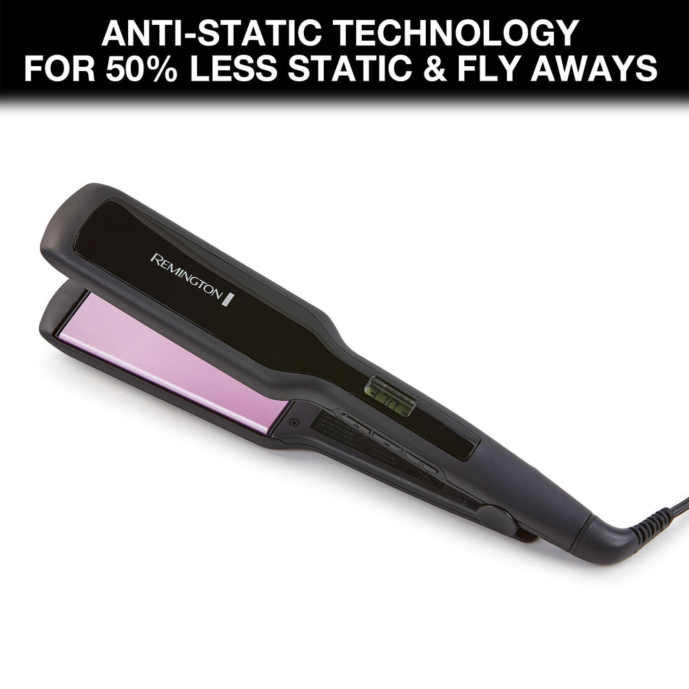 Remington 30-second heat-up with turbo boost for quick touch-ups.